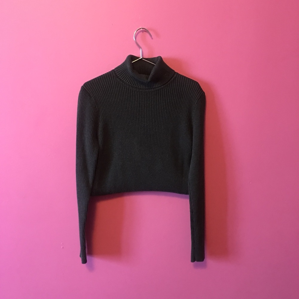 ralph lauren ribbed turtle neck sweater